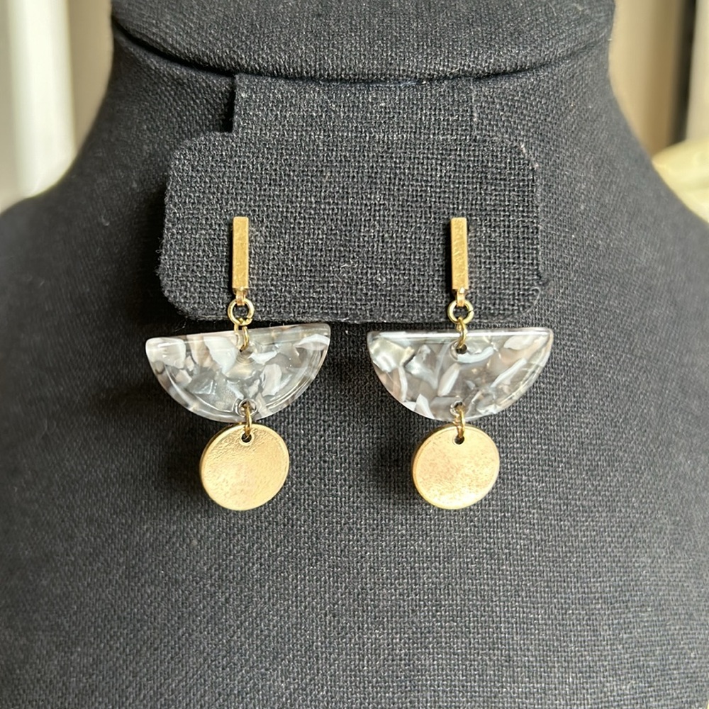 Abalone Look Earrings